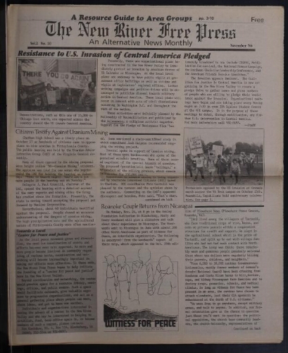 New River Free Press, November 1984