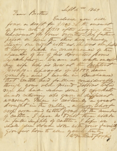 Letter John Blair Radford from William III