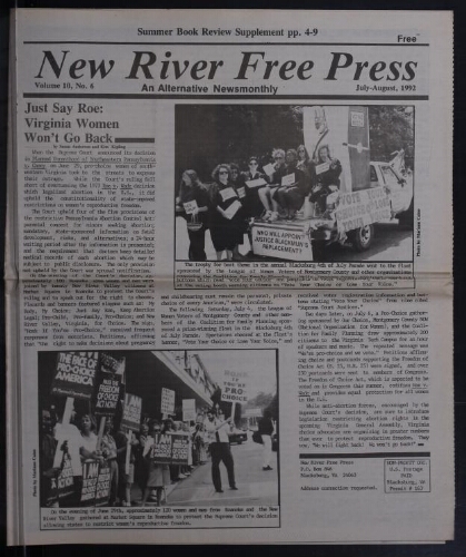 New River Free Press, July 1992