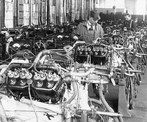 Testing the Motor, Automobile Manufacture, Detroit, Michigan