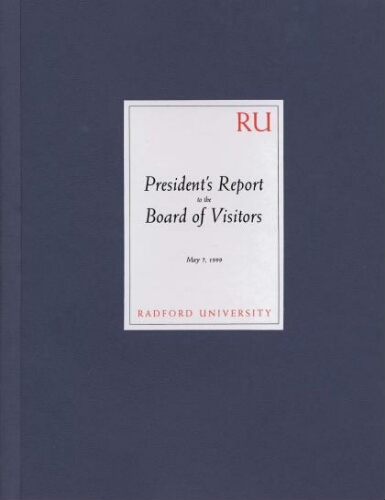 Dr. Douglas Covington - President's Report to the Board of Visitors - 5-7-1999