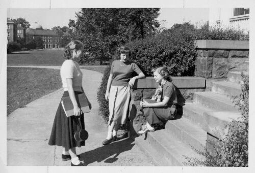 3.1.10: Students on Radford campus, c. 1940s