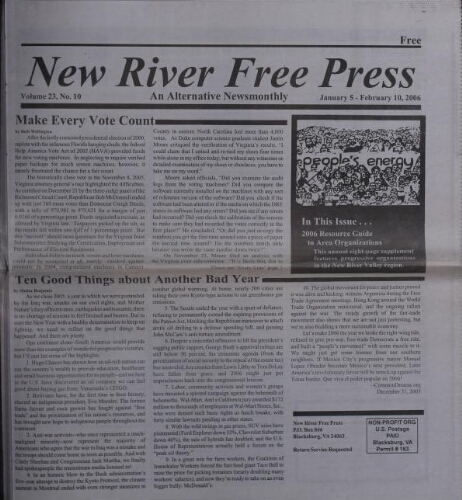 New River Free Press, January 2006