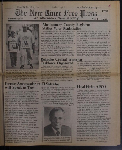 New River Free Press, September 1984