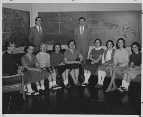 4.5.2: Tri-M Mathematics Club  (from the 1958 Beehive)
