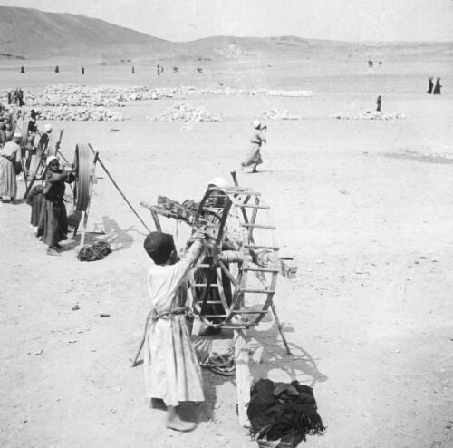 Native Boys Spinning Cotton, Egypt