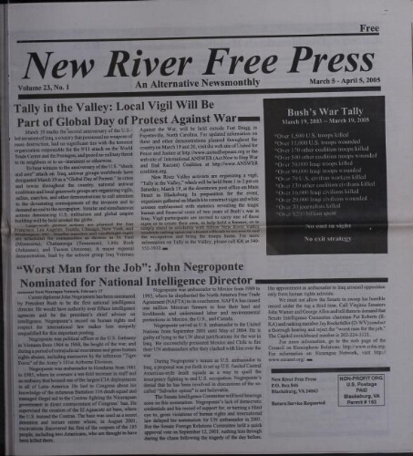 New River Free Press, March 2005
