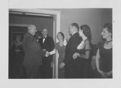 6.1.46: Formal social event on campus, c. 1950s