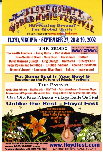 First Annual Floyd County World Music Festival