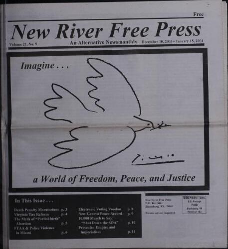New River Free Press, December 2003