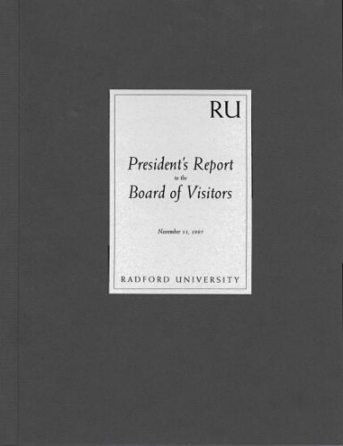 Dr. Douglas Covington - President's Report to the Board of Visitors -  11-11-1997