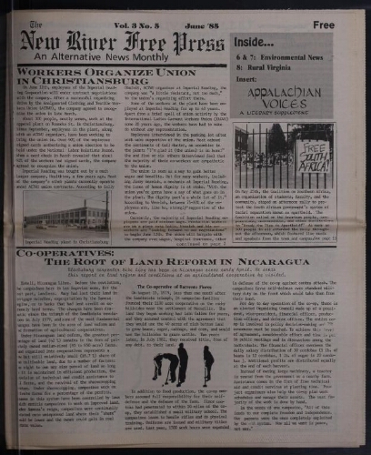 New River Free Press, June 1985