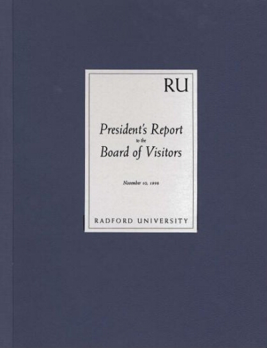 Dr. Douglas Covington - President's Report to the Board of Visitors - 11-10-1998