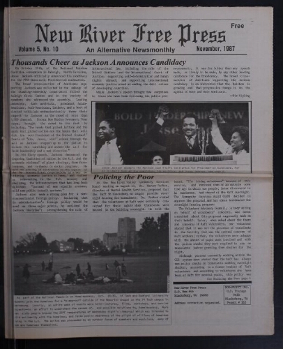 New River Free Press, November 1987