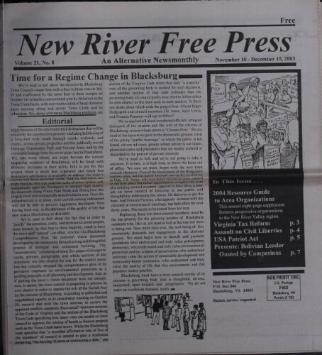 New River Free Press, November 2003