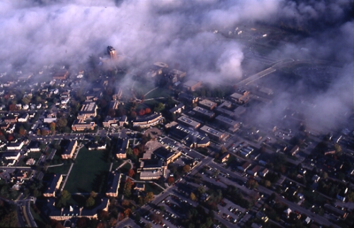 Aerial photograph of Radford University campus,  Fall 1995.