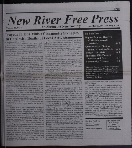 New River Free Press, December 2004