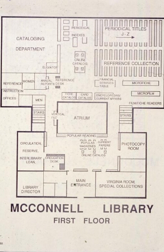 McConnell Library Third Floor Map