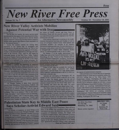 New River Free Press, October 2002