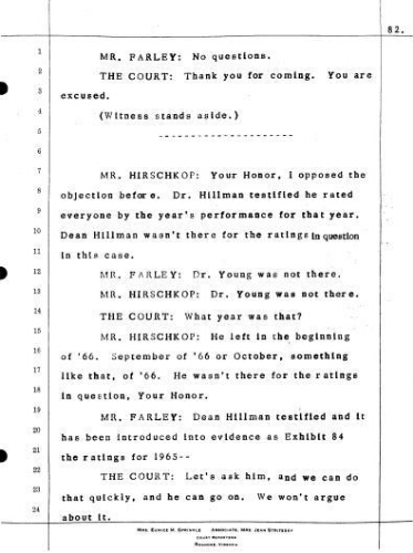 5.3 Testimony of Dean Young in the case Jervey vs. Martin on February 25, 1972.