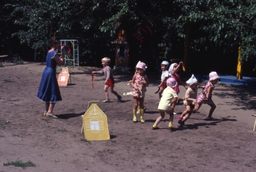 Day Care Children Playing - Volgograd, USSR.