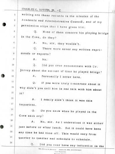 1.6 Testimony of Charles K. Martin (part 2) in the case Jervey vs. Martin February 21, 1972