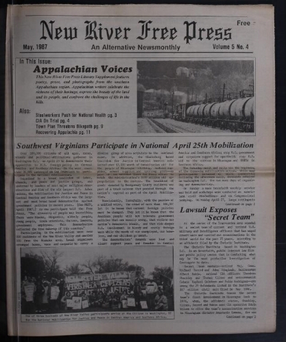 New River Free Press, May 1987