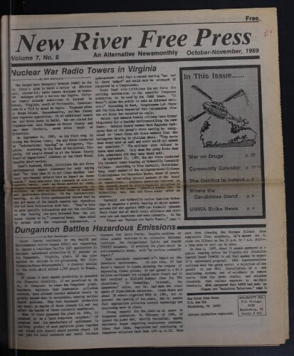 New River Free Press, October 1989
