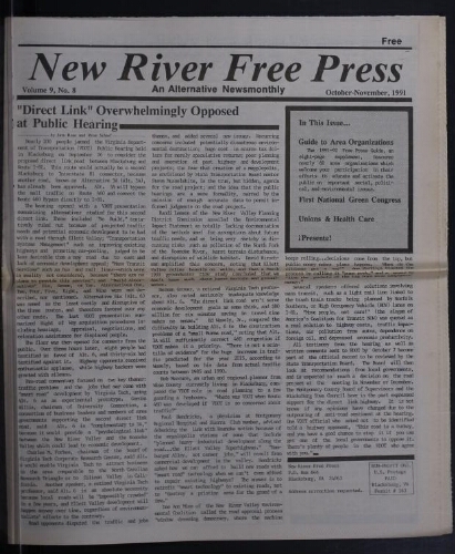 New River Free Press, October 1991