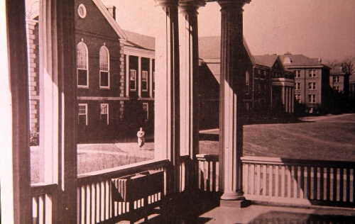 View from the porch of Russell Hall
