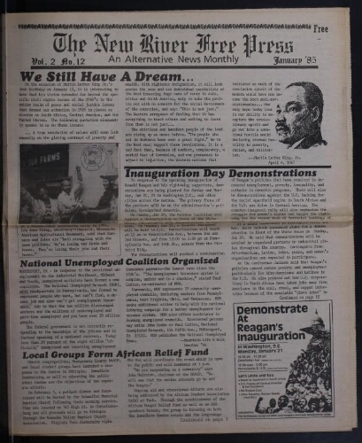 New River Free Press, January 1985