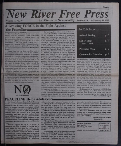 New River Free Press, December 1997