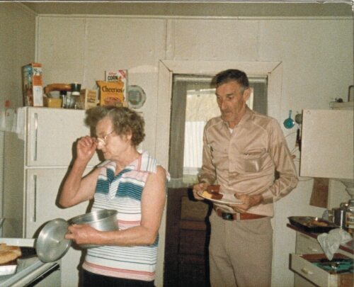 Mamaw and Papaw kitchen June 1984