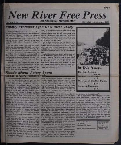 New River Free Press, December 1989