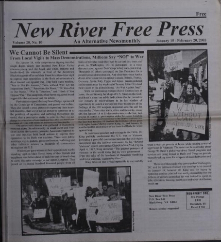 New River Free Press, January 2003