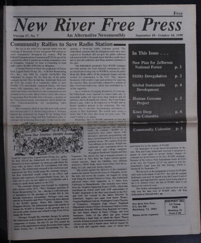 New River Free Press, September 1999