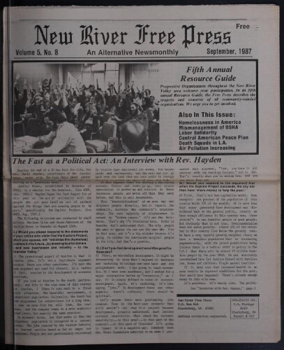 New River Free Press, September 1987