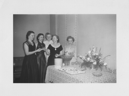 6.1.40: Formal social event on campus, 1950s