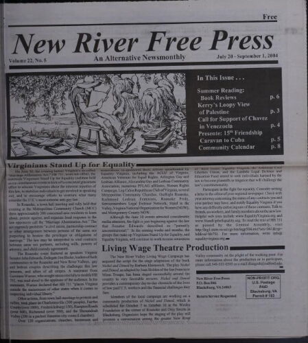 New River Free Press, July 2004