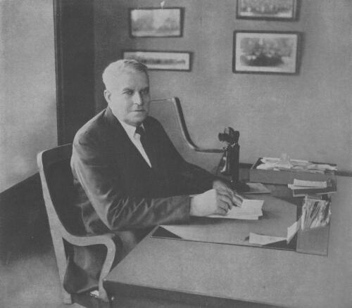 President John Preston McConnell at his desk, circa 1930s