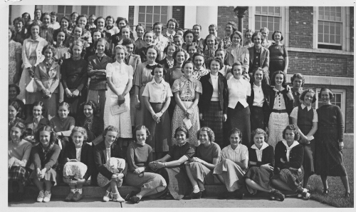 1.30.7:  Half of Freshman Class, 1937