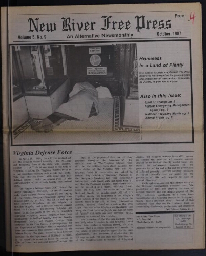 New River Free Press, October 1987