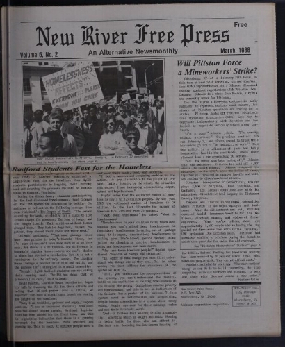 New River Free Press, March 1988