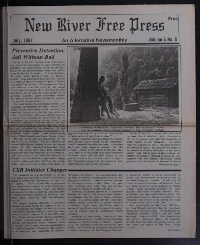 New River Free Press, July 1987