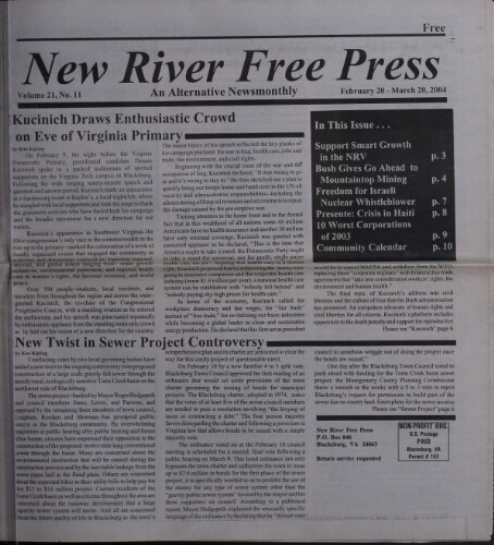 New River Free Press, February 2004
