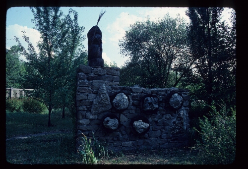 Pushkin Fable Character Carving-Botanical Gardens, Donetsk, USSR