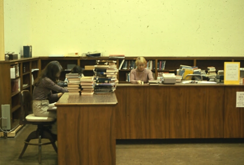 Reading Room and Circulation, McConnell Library, c. 1980s