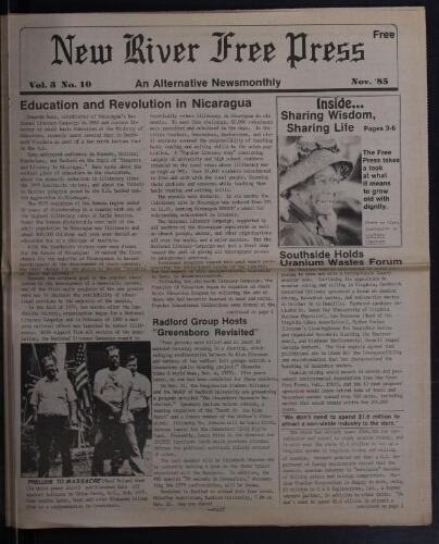 New River Free Press, November 1985