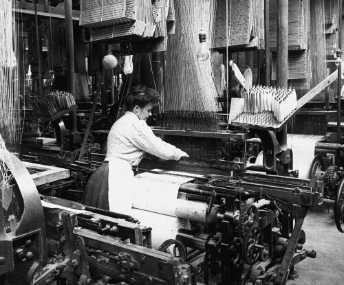 Weaving Linen Fabric, Montreal, Canada