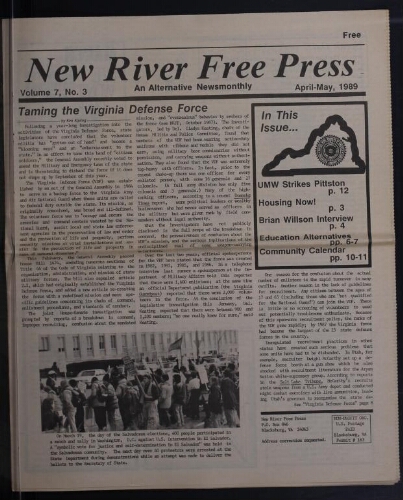 New River Free Press, April 1989
